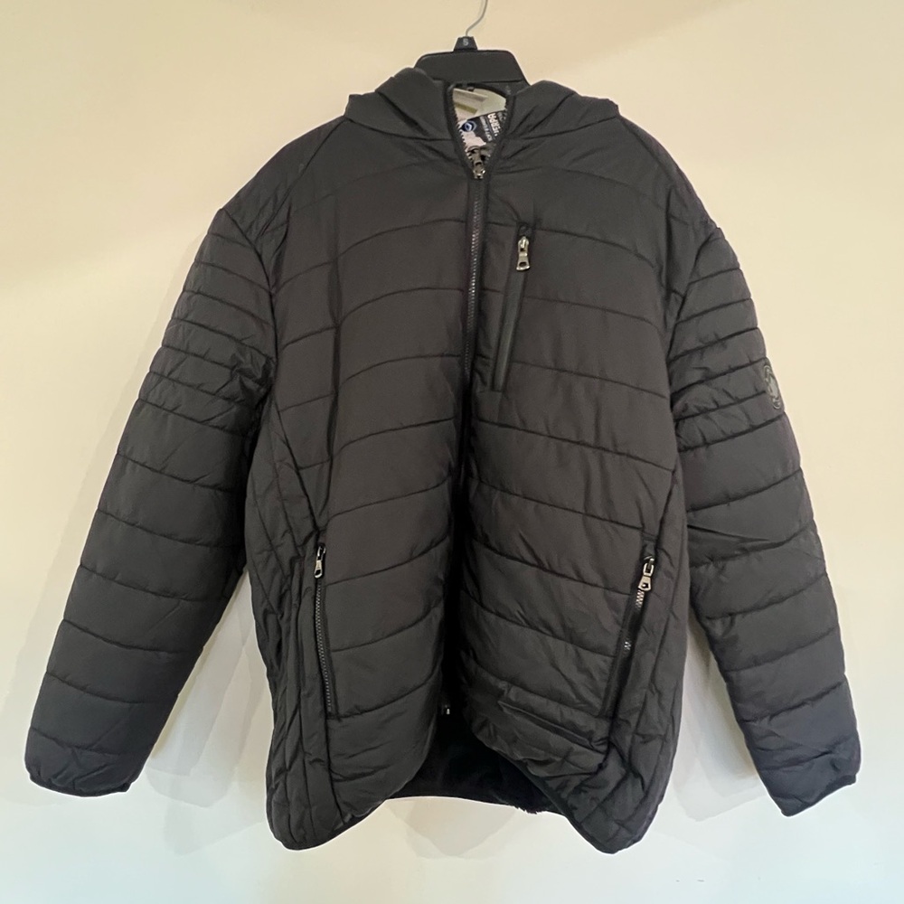 NEW SPIRE BY GALAXY MENS Sherpa lined hooded jacket sz: XL
